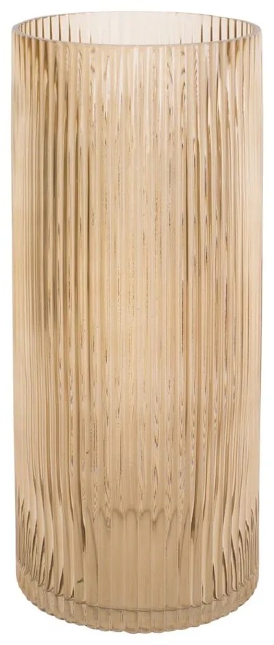 Svetlohnedá sklenená váza PT LIVING Allure, výška 30 cm