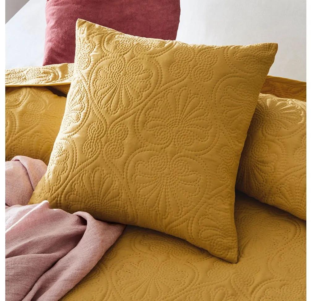 DomTextilu Krásna žltá dekoratívna obliečka na vankúš 45 x 45 cm  Žltá 40304