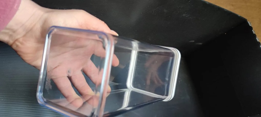 2. akosť - Dóza na potraviny 1,5 l Rotho Loft - LONG, biela (škrabance)