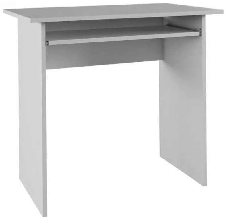PC stôl, biely, VERNER NEW