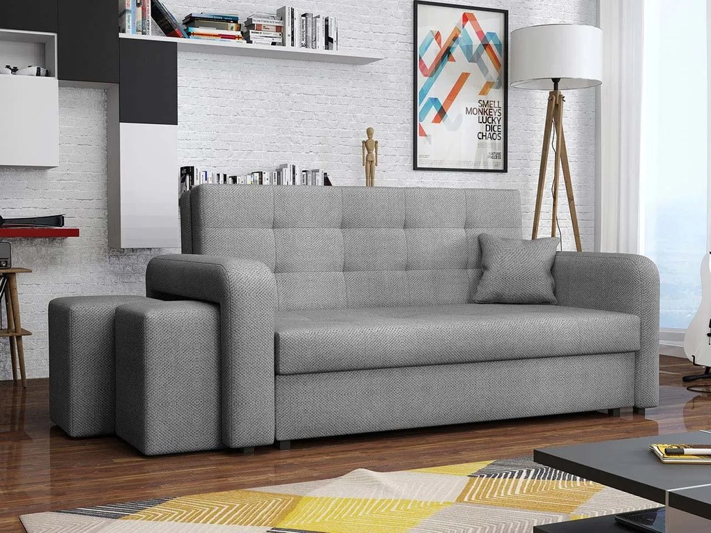 Pohovka s taburetkami Clivia Home III, Taburetka: ľavá strana, Dostupné poťahy: Enjoy 17