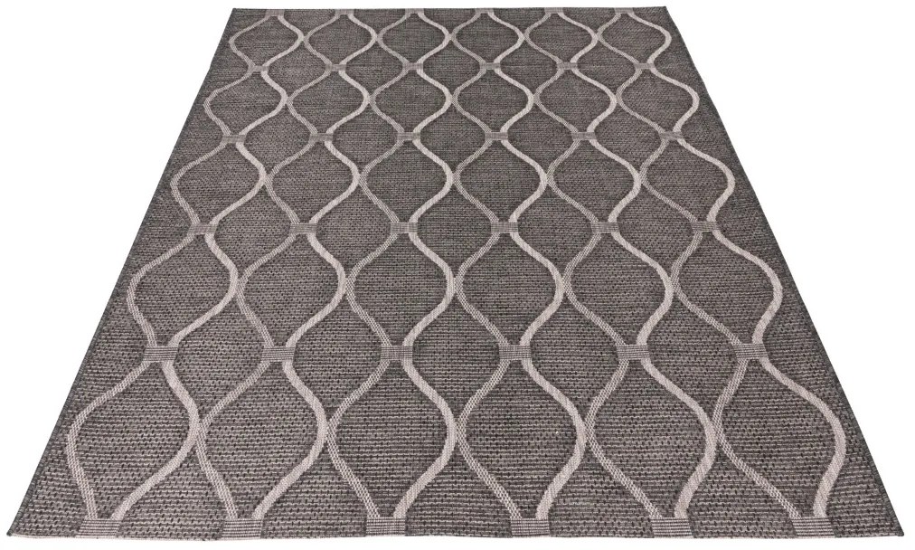 Kusový koberec Nordic 871 grey – na von aj na doma, 200x290, šedá, chodba / predsieň, Obsession