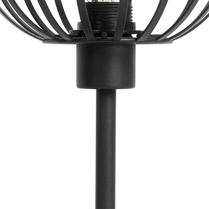 Dizajnová stolná lampa čierna - Johanna