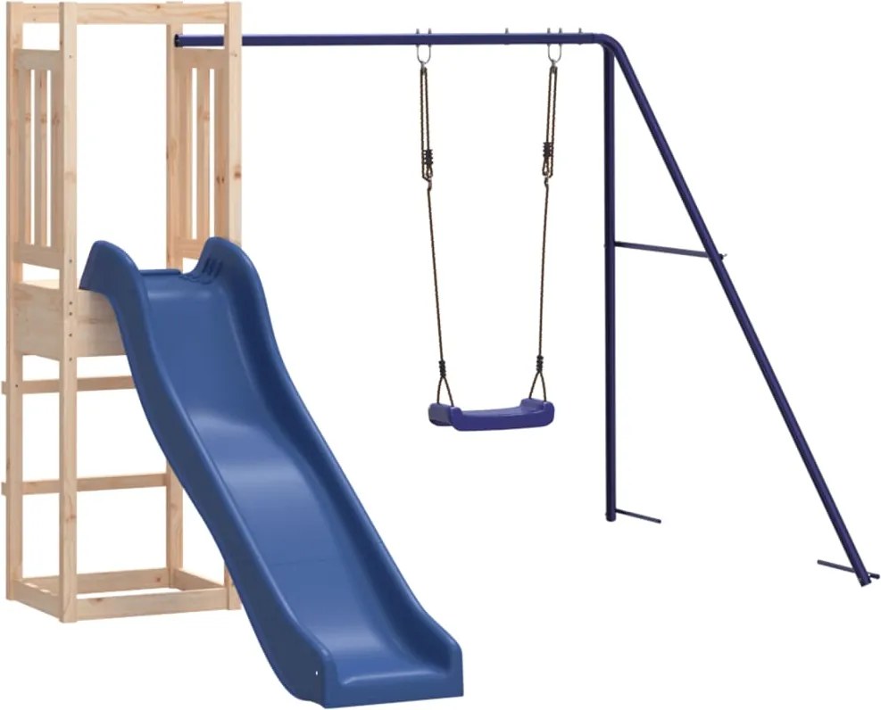 vidaXL Vonkajšia súprava na hranie masívna borovica