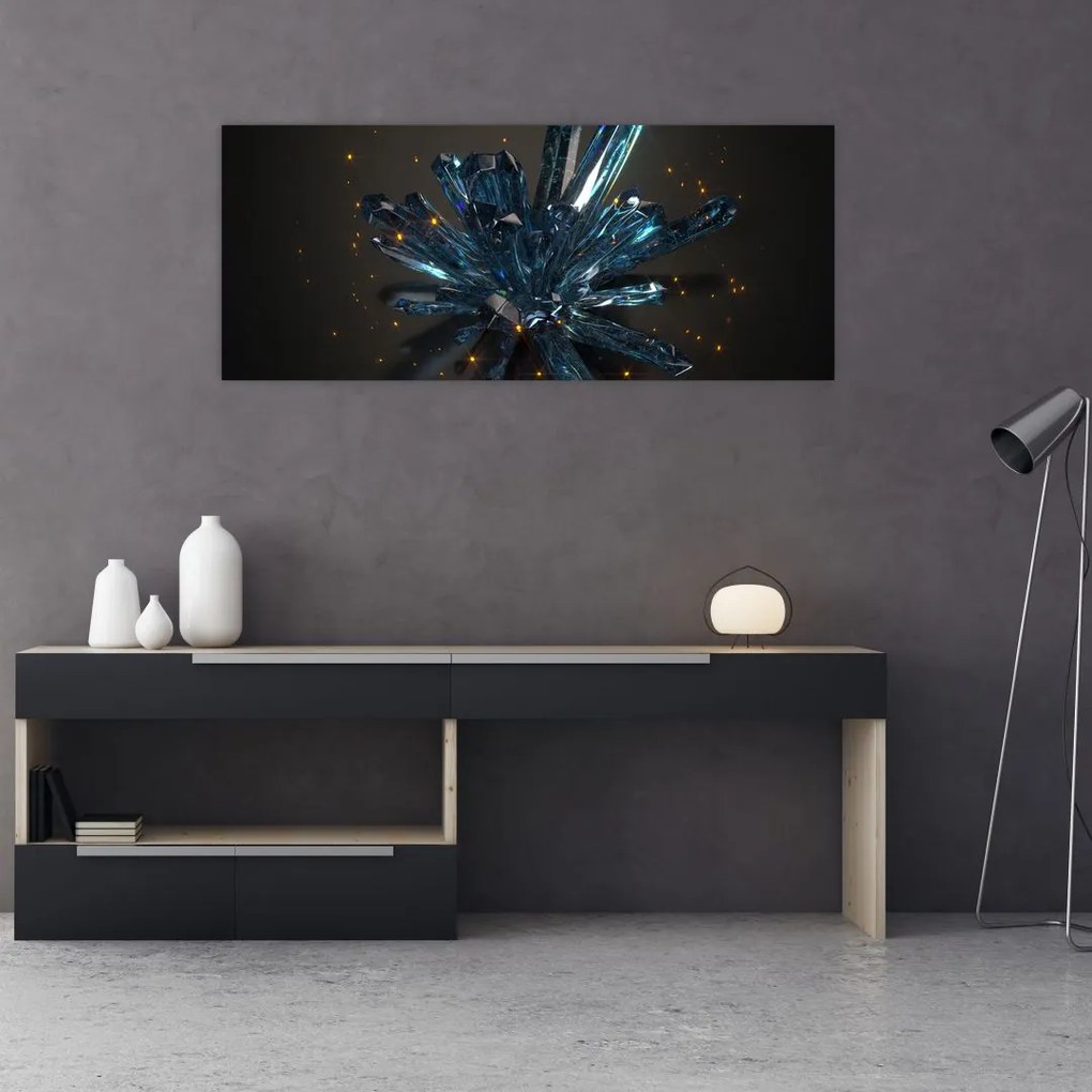 Obraz kryštálu (120x50 cm)