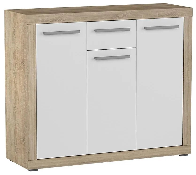 Komoda Verona  120 D.Sonoma+biely