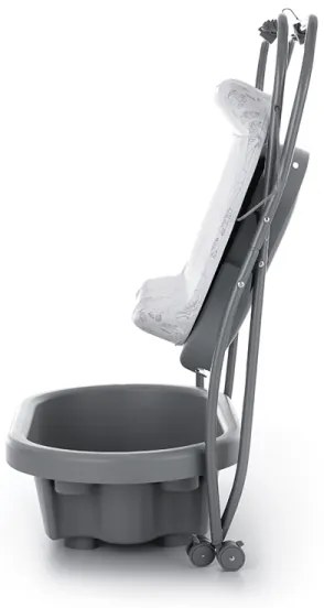 PETITE&MARS - Prebaľovací pult s vaničkou SPA 3v1 šedá