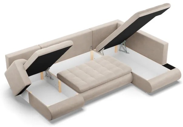 Sedacia súprava FORESTA Kronos v tvare U, pravá béžová