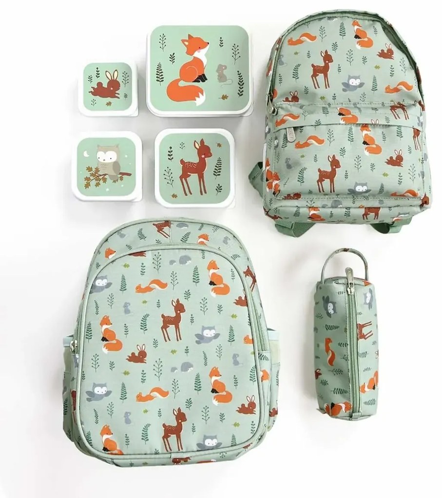 Sada 4 krabiček na oběd a svačinku lesní přátelé