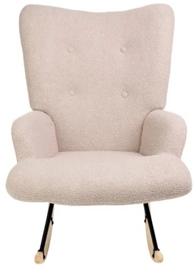 Hojdacie kreslo MOSS TEDDY BOUCLE béžové 856704