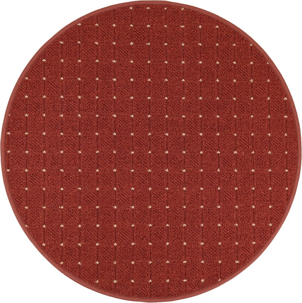 AKCIA: 300x300 (průměr) kruh cm Kusový koberec Udinese terra kruh, oranžová, chodba / predsieň, Condor Carpets