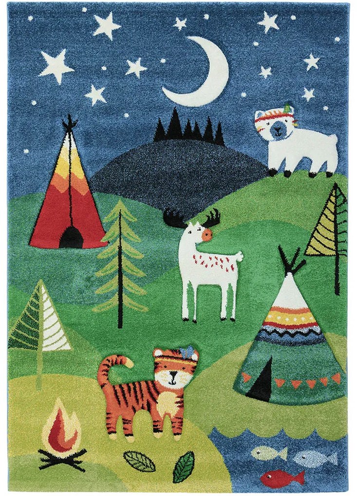 Koberce Breno Kusový koberec DIAMOND KIDS 24225/40, viacfarebná,160 x 230 cm