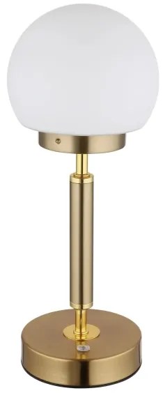 Globo 21033M-LED Nab. dot. stol. lampa HAKU LED/2,5W/5V 2700/4000/6500K mosadz