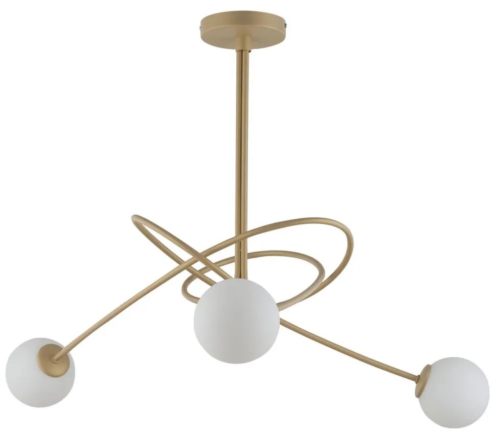 Luster na tyči VELVET 3xG9/12W/230V zlatá