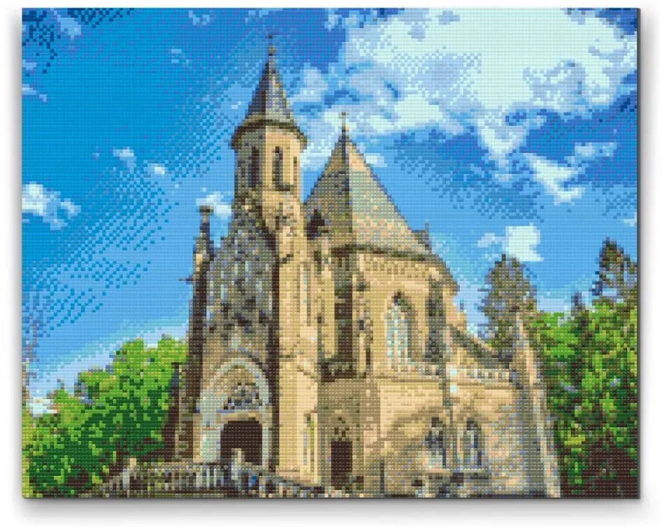 Gario Diamantové maľovanie Schwarzenberská hrobka 2 Rozmery: 80 x 100 cm, Rámovanie: S vnútorným rámom, Diamanty: Štvorcové