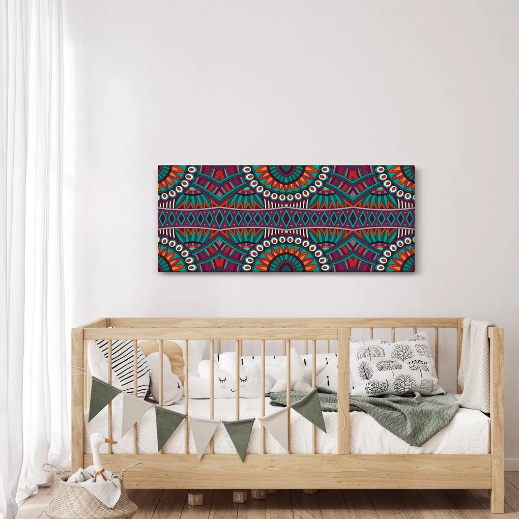 Obraz ornamentálne abstrakcie (120x50 cm)