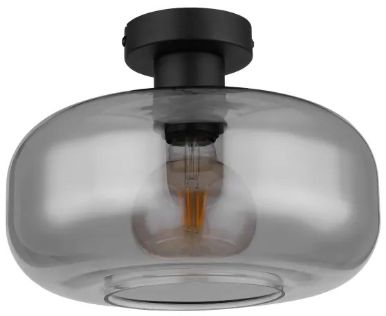 Globo 15566D - Prisadený luster GIUSEPPE 1xE27/40W/230V pr. 28 cm šedá