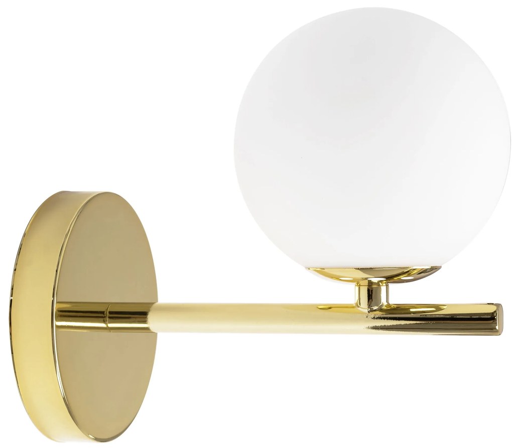 Toolight - nástenné sklenené svietidlo Classic APP684-1W, zlatá, OSW-05639