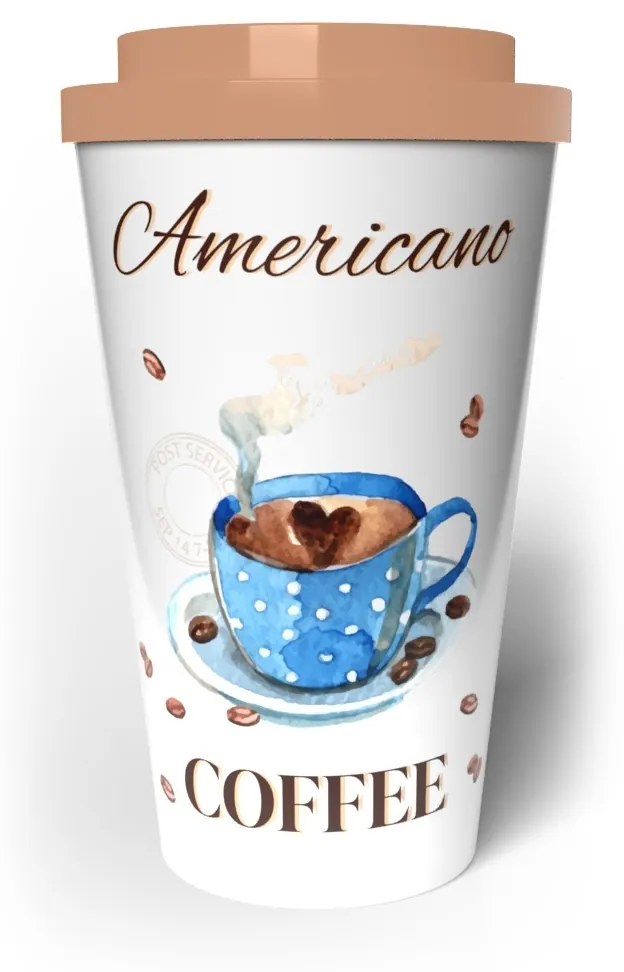 Banquet Hrnček cestovný dvojstenný COFFEE 0,5 l, Americano coffee