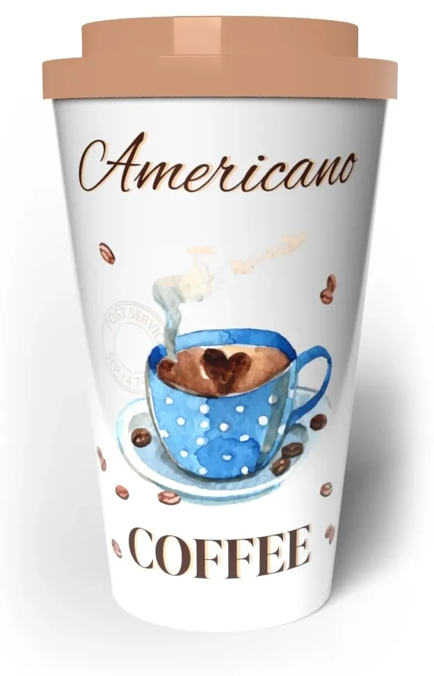 Banquet Hrnček cestovný dvojstenný COFFEE 0,5 l, Americano coffee