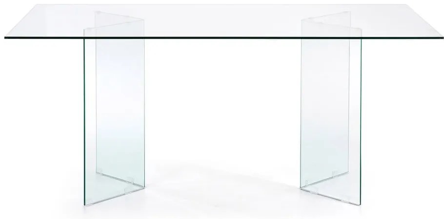 Jedálenský stôl so sklenenou doskou 90x200 cm Burano – Kave Home