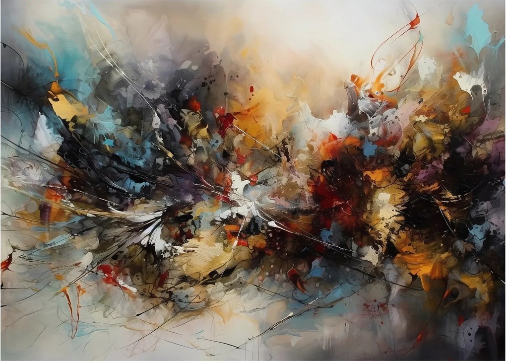 Obraz - Abstraktná grafika (70x50 cm)
