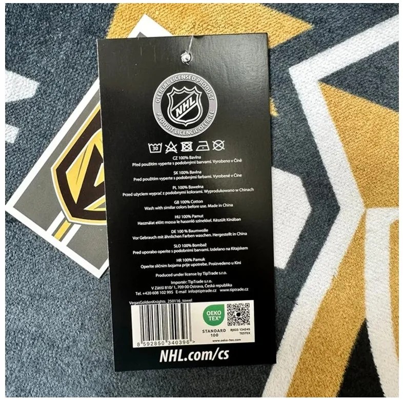 Froté osuška NHL Vegas Golden Knights Prestige 70x140 cm