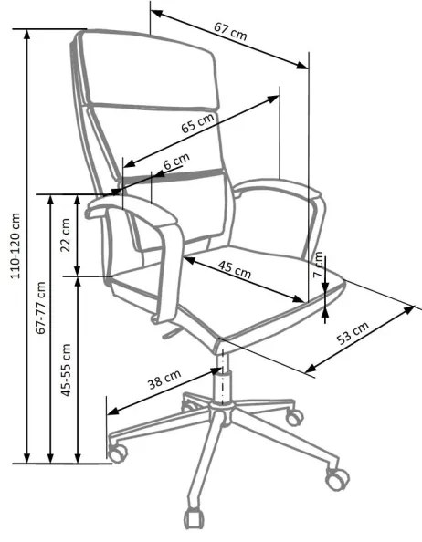 Kancelárska stolička FANU biela
