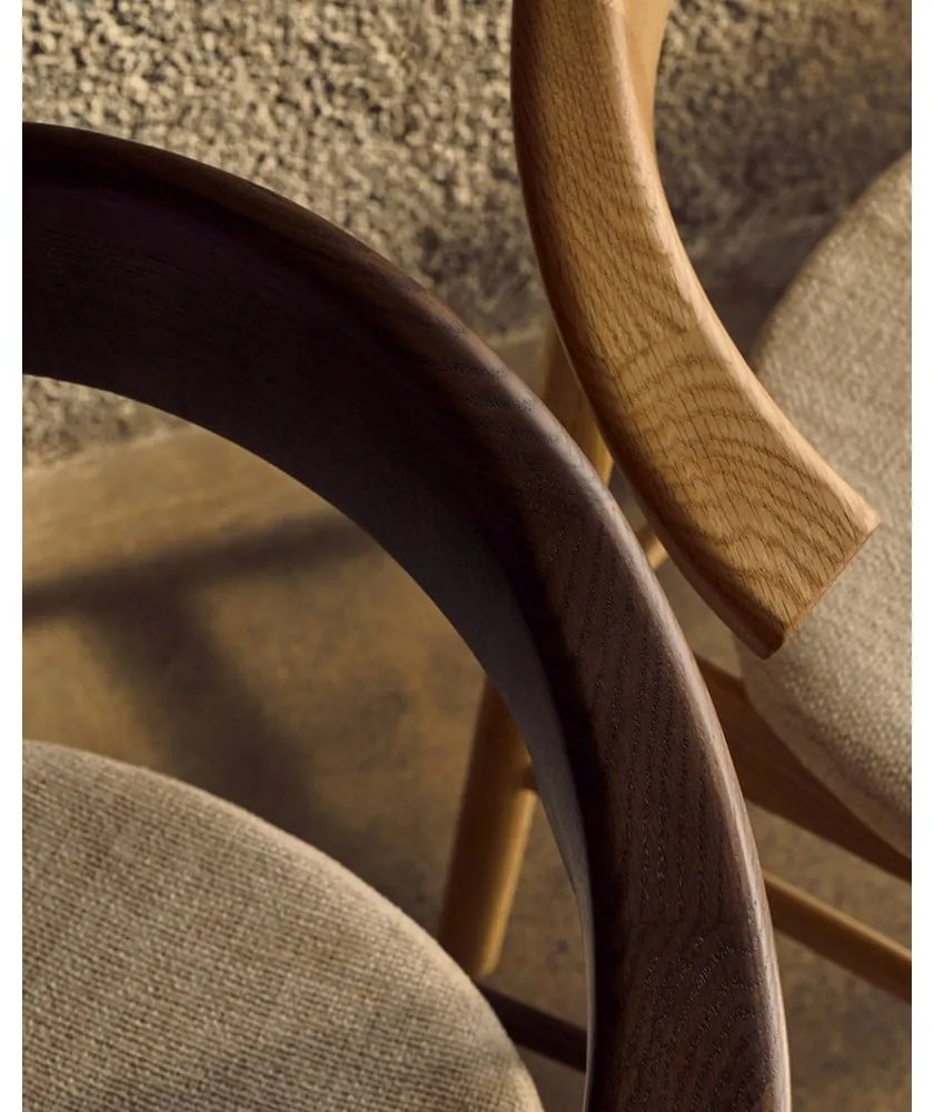 Béžová/v prírodnej farbe jedálenské stoličky Timons – Kave Home