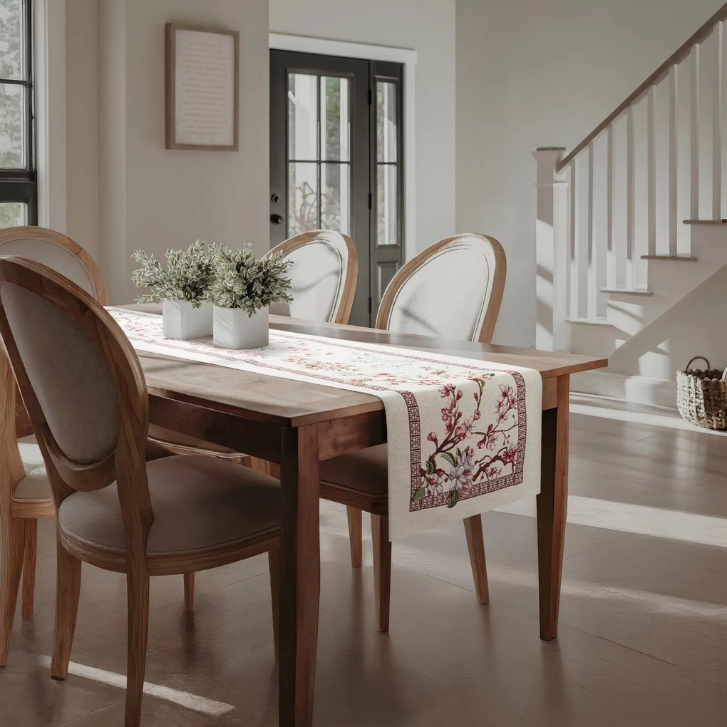 GOBELÍNOVÝ BEHÚŇ NA STÔL THAI 40X100 CM VZOROVANÝ