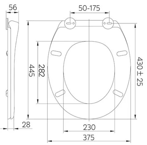 Mereo Mereo, WC sedátko samozatváracie, MER-CSS112S