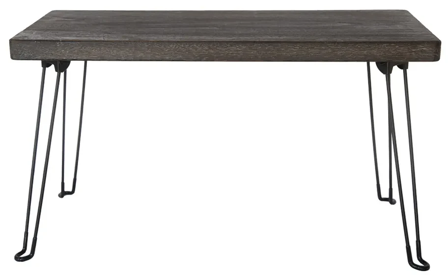 Odkladací stolík Paulownia sivé drevo, 82 x 38 cm