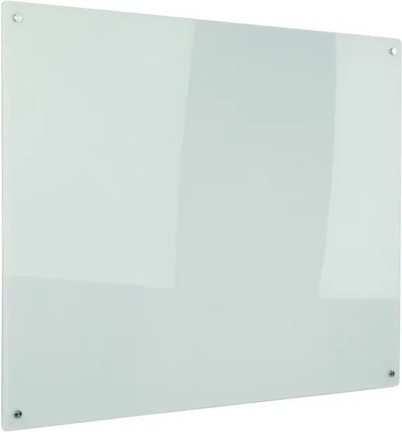 Sklenená magnetická tabuľa na stenu, biela, 700 x 500 mm