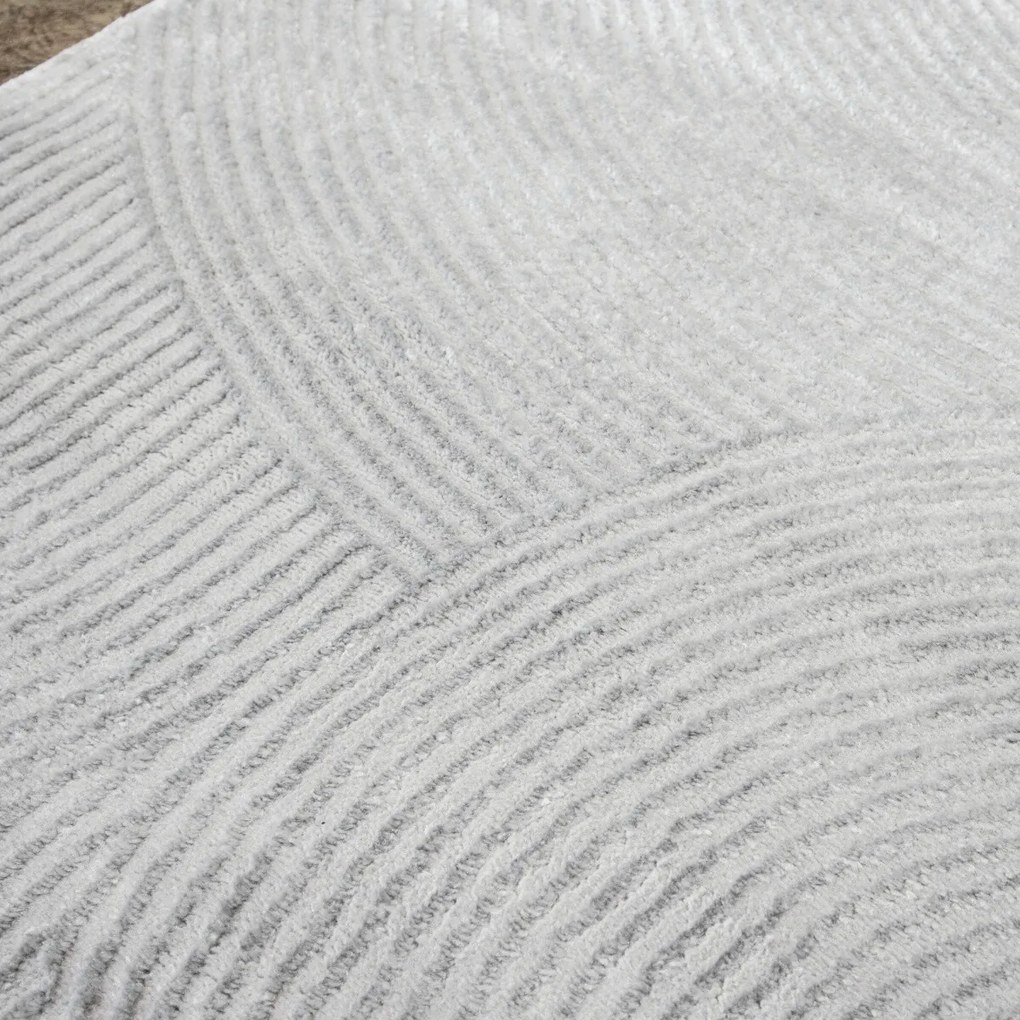 Angel Carpet, Kusový koberec Zafiro 25 Grey, 60x110, šedá, kancelária