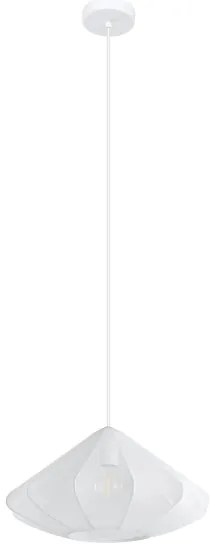 Eglo 43997 - Luster na lanku DOLWEN 1xE27/40W/230V pr. 42,5 cm biela