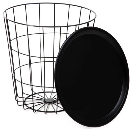 Príručný stolík SCANDI čierny 868691