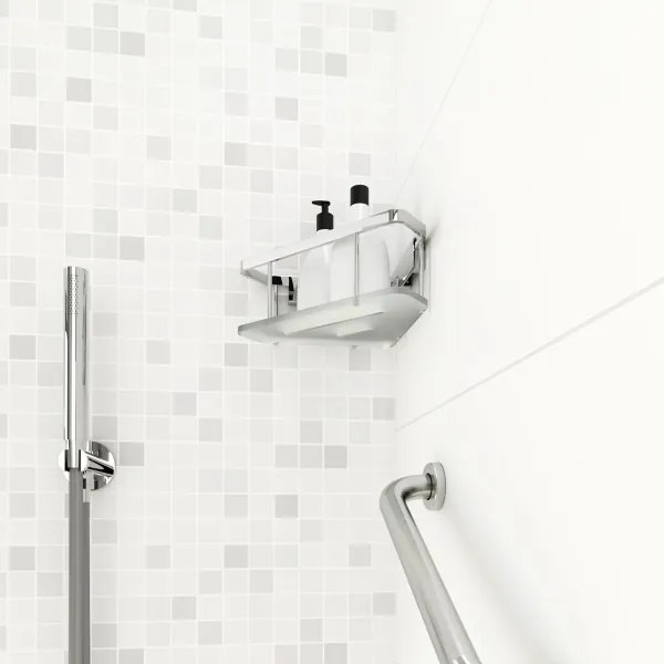 NIMCO Ki 14008-B-26 - Nástenná polica do sprchy KIBO lesklý chróm