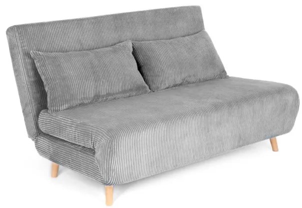 Pohovka SOLACE rozkladacia, menšestrová sivá 871653