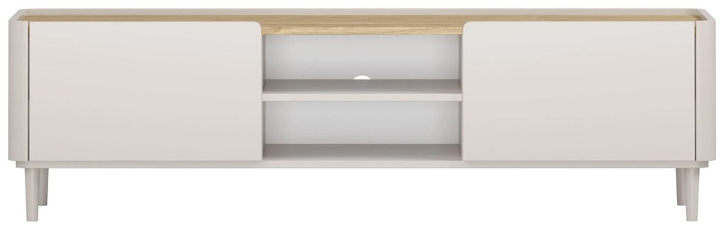 TV skrinka Elivo 170 cm na nožičkách - kašmír / olejovaný dub