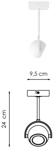 LED Stmievateľné bodové svietidlo NOP 1xGU10/5,8W/230V biela