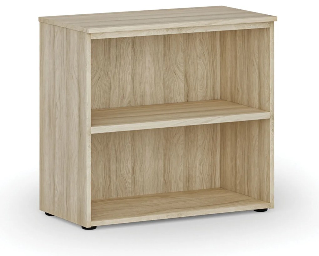 Kancelársky regál PRIMO WOOD, 800 x 420 x 740 mm, dub prírodný