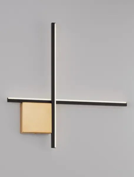 Dizajnové nástenné svietidlo Cross 50 zlatá