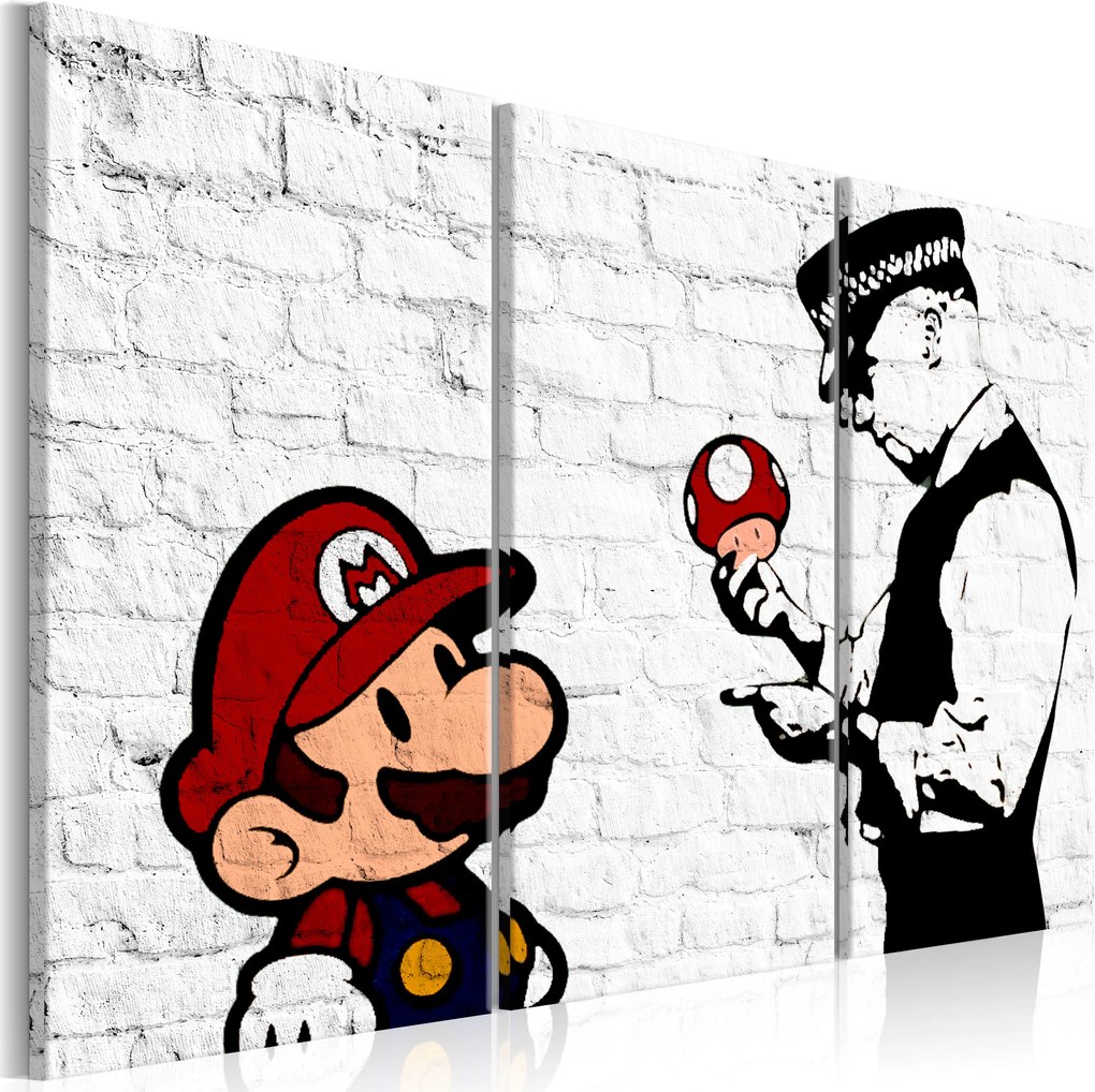 Obraz - Mario Bros (Banksy) 120x80