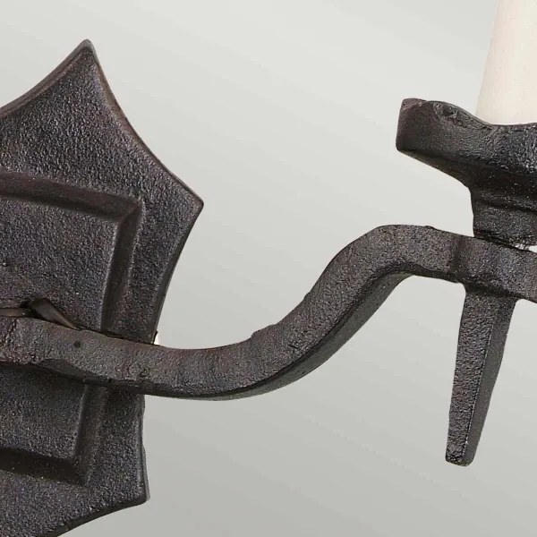 Elstead RY2B-BLACK - Nástenné svietidlo RECTORY 2xE14/60W/230V