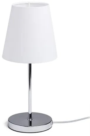 RENDL NYC/CONNY 15/15 stolná Polycotton biela/chróm 230V LED E27 7W R14047