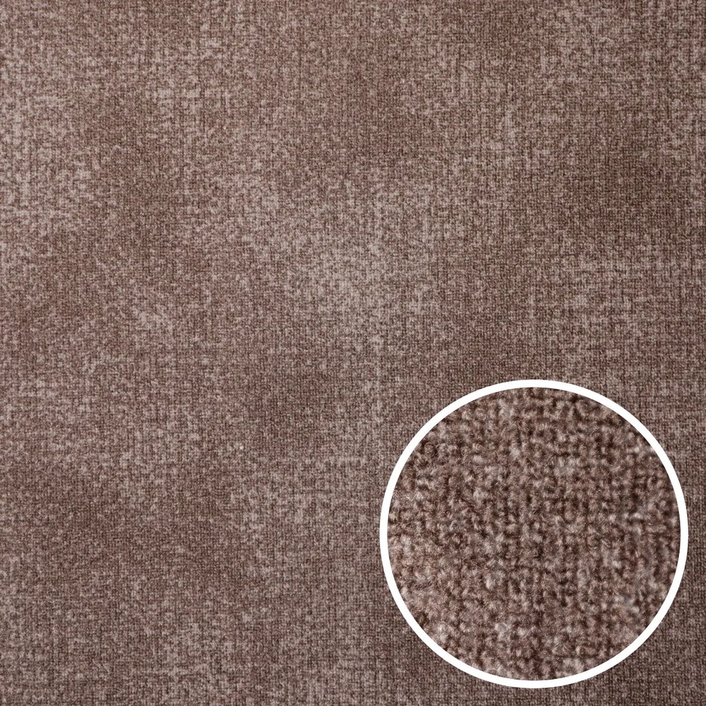 Metrážny koberec Bruno brown, na mieru, šíře 4m, hnedá, filc, chodba / predsieň, Associated Weavers