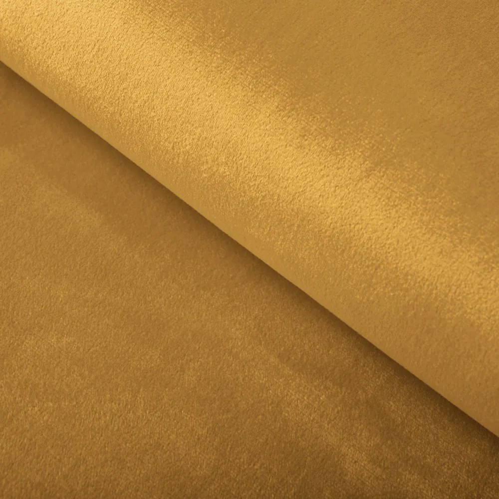 Biante Zamatový oválny obrus Velvet Prémium SVP-047 Horčicový 120x200 cm