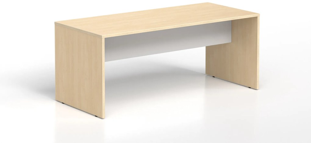DREVONA Kancelársky stôl LUTZ 180x80 breza + biela