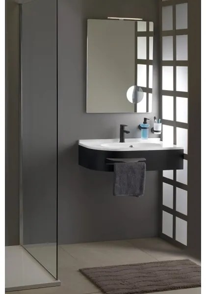 Sapho - Rohové zapustené umývadlo PULSE 75x43 cm mramor/biela