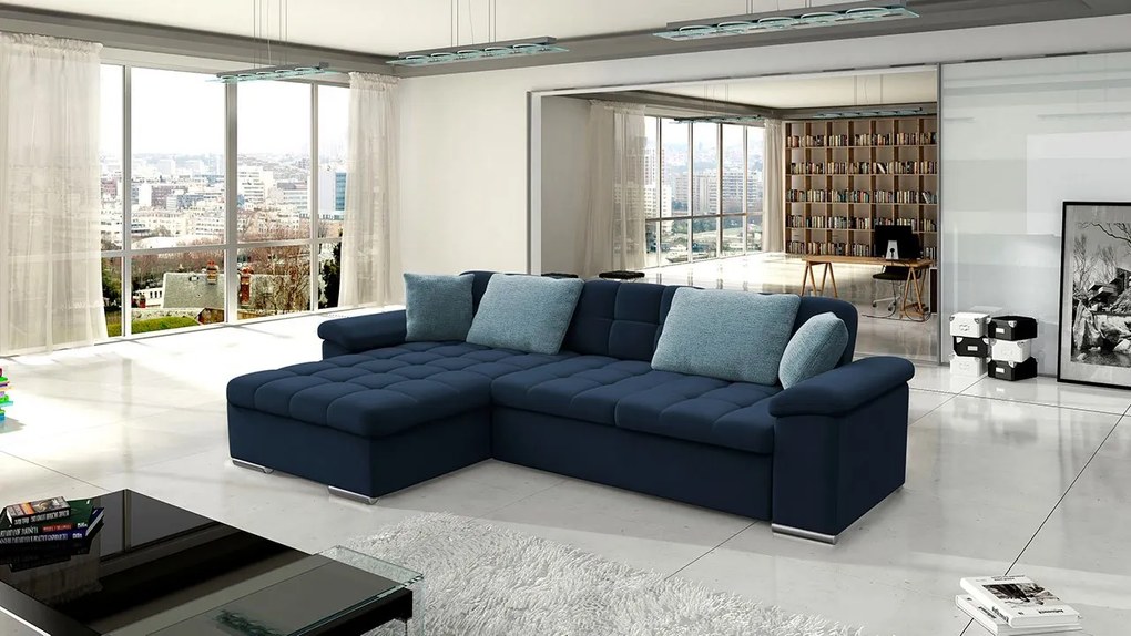 Rohová sedacia súprava Dino Premium, Dostupné poťahy: Piano 21 + Piano 21 + Mokka 03, Strana: pravá